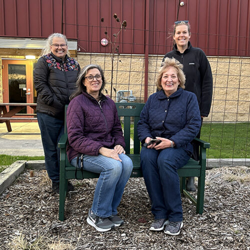 A Bench with a Purpose: Community Garden Marks its First Year with Recycled Plastic Bench from Munster Sustainable and Green